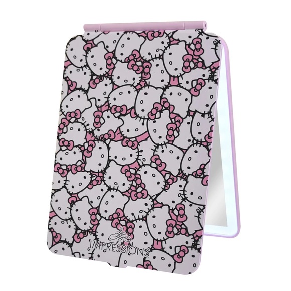 NEW HELLO KITTY (WHITE/PINK) TOUCH PAD MINI TRI-TONE LED MAKEUP MIRROR - Picture 5 of 13